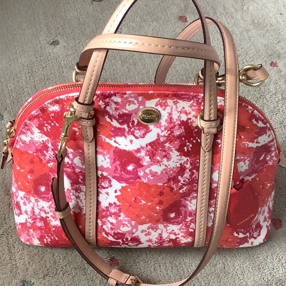 Coach Floral Dome Satchel